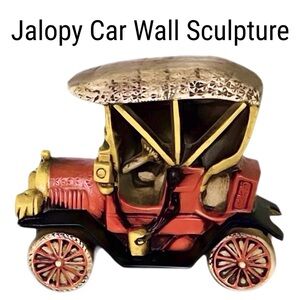 Vintage Charming Ceramic Jalopy Car